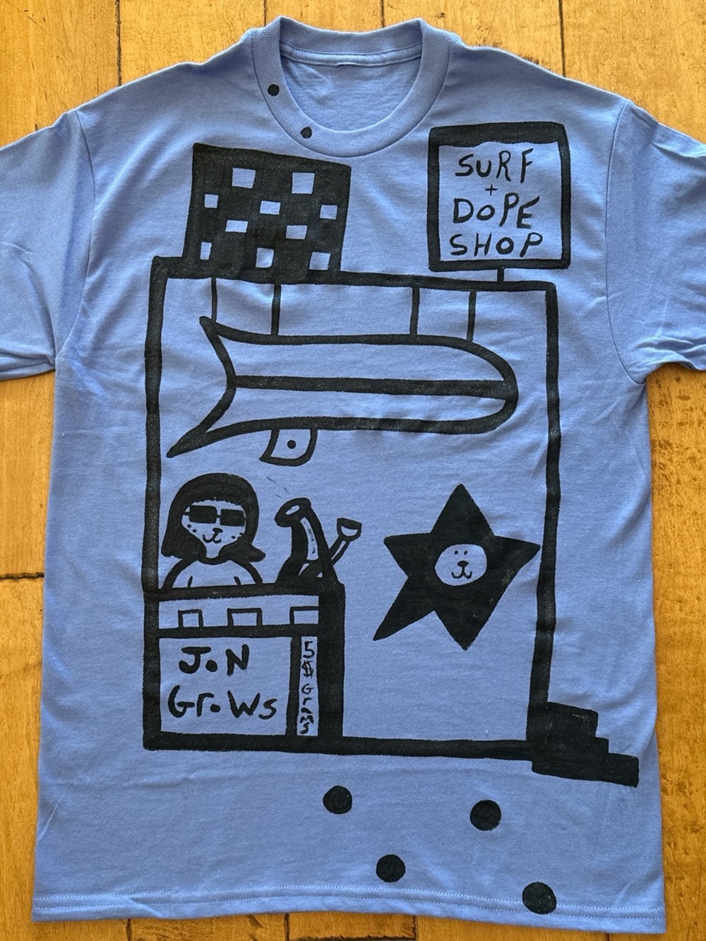 Blue Graphic Tee - Surf Shop